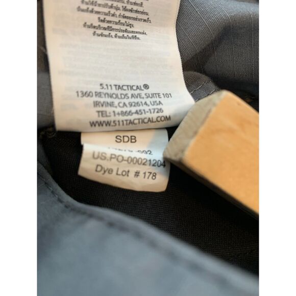 5.11 TACTICAL 40X30 MEN'S MILITARY POLICE HUNTING CARGO PANTS in GREY - Picture 7 of 12